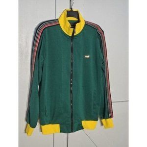 REASON JACKET COLOR GREEN/GOLD LONG SLEEVE POLYESTER SIZE SMALL